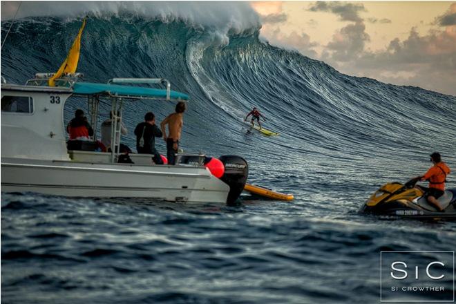 Kai Lenny taking on Jaws this week - NoveNove Maui Aloha Classic ©  Si Crowther / IWT